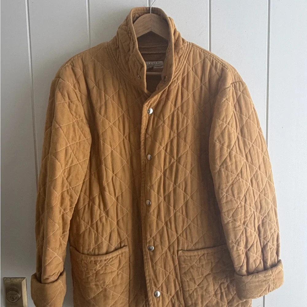 Women's Quilted Linen Utility Jacket - Picture 5 of 7